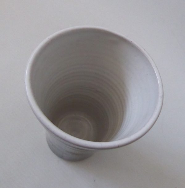 1960s Rye Pottery sgraffito Astrakhan vase, black grey 5" thrown pot art/studio - Image 11
