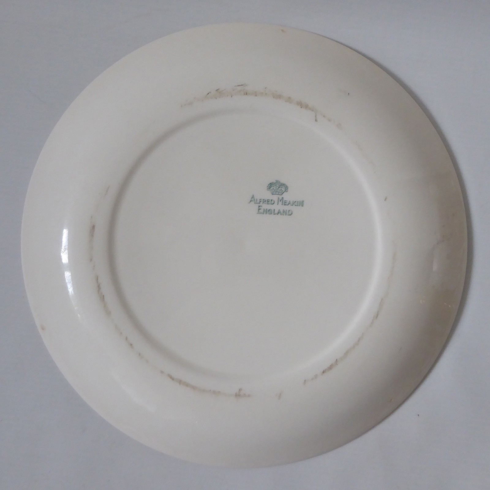 Alfred Meakin vintage 50s Parisienne dinner plate, 10". Round Paris cafe drawing - Image 9