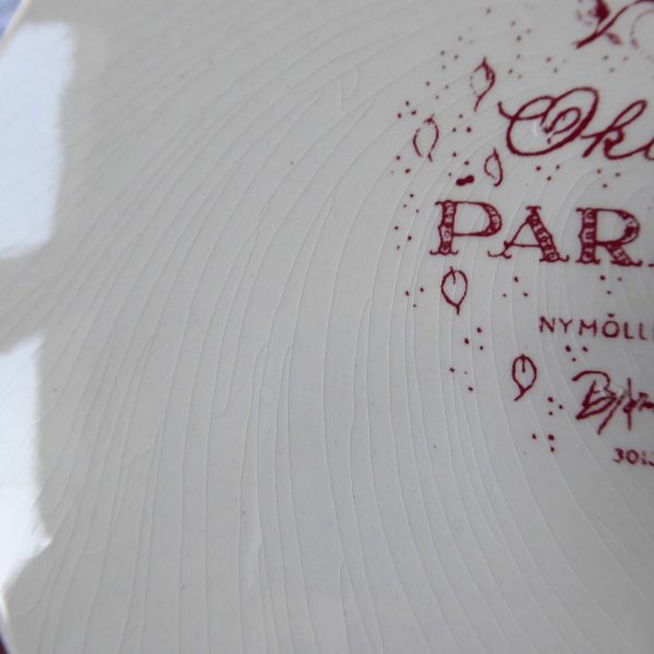 Bjorn Wiinblad Oktober Paradis red wall plaque, vintage Nymolle Denmark. Ceramic - Image 11