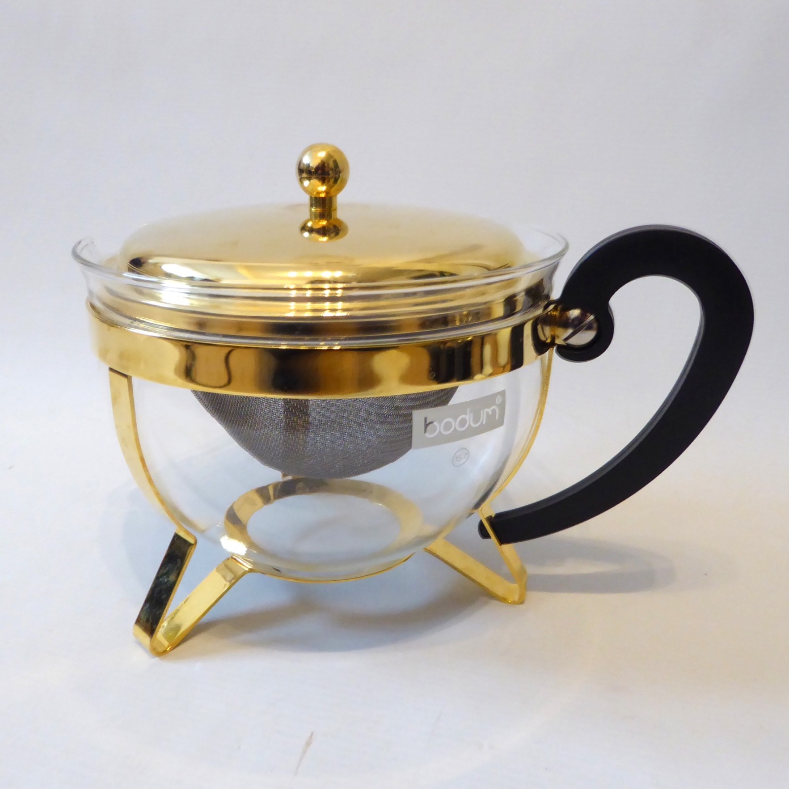 Bodum Chambord Classic teapot, 1.3 litre round, gold. Loose leaf/teabag 11656 - Image 5