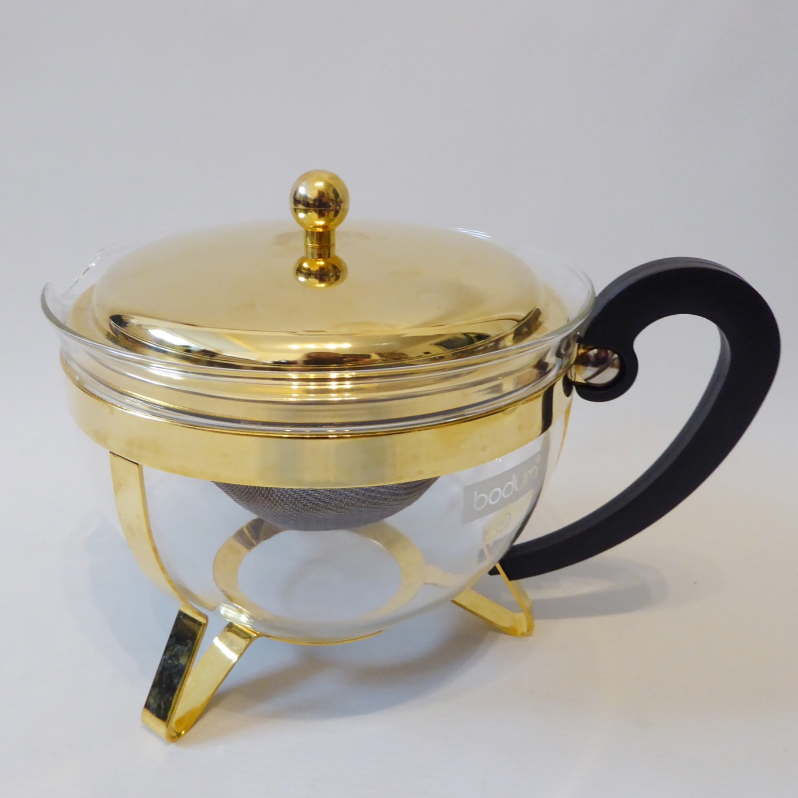 Bodum Chambord Classic teapot, 1.3 litre round, gold. Loose leaf/teabag 11656 - Image 6