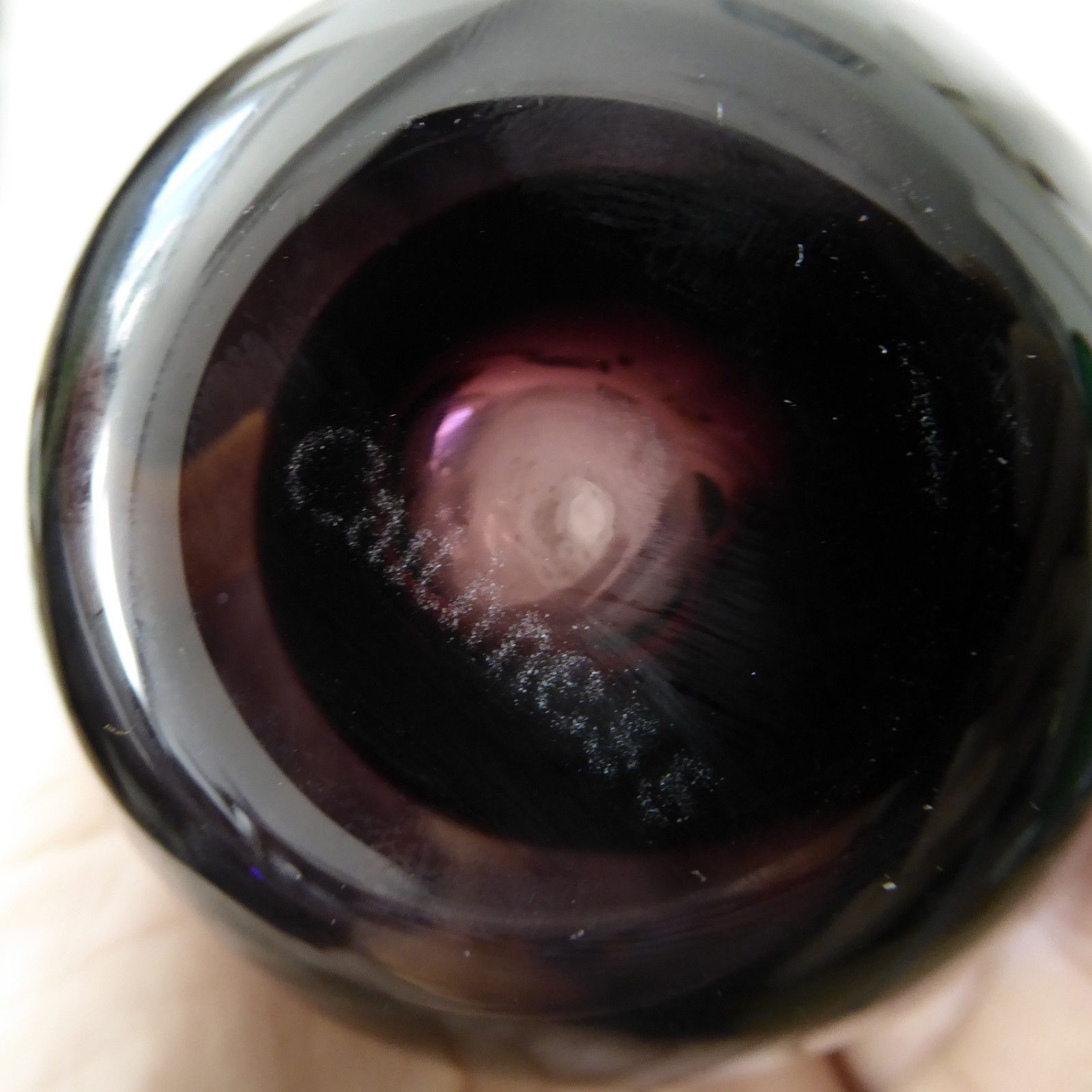Caithness Heather purple Stroma 4033 art glass bud vase, 1970s Scottish vintage - Image 10