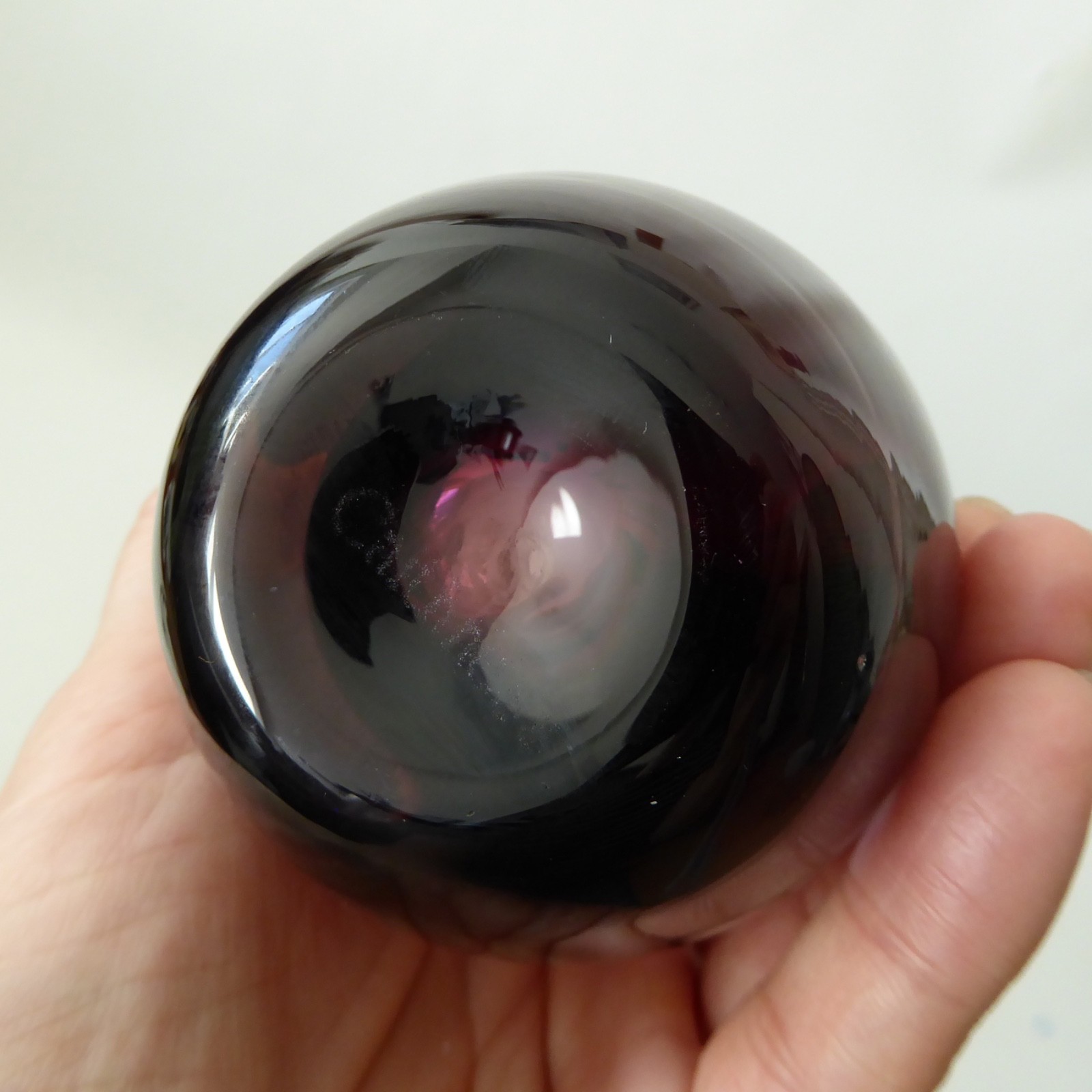 Caithness Heather purple Stroma 4033 art glass bud vase, 1970s Scottish vintage - Image 9