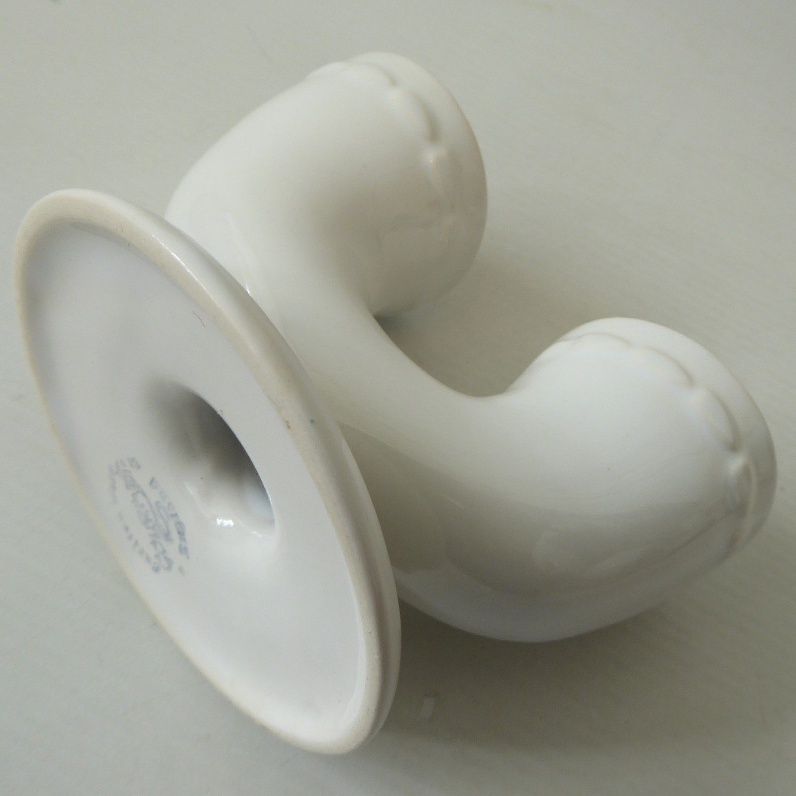 Carlton Ware Gourmet double egg cup holder, England. 1950s mid century white - Image 8