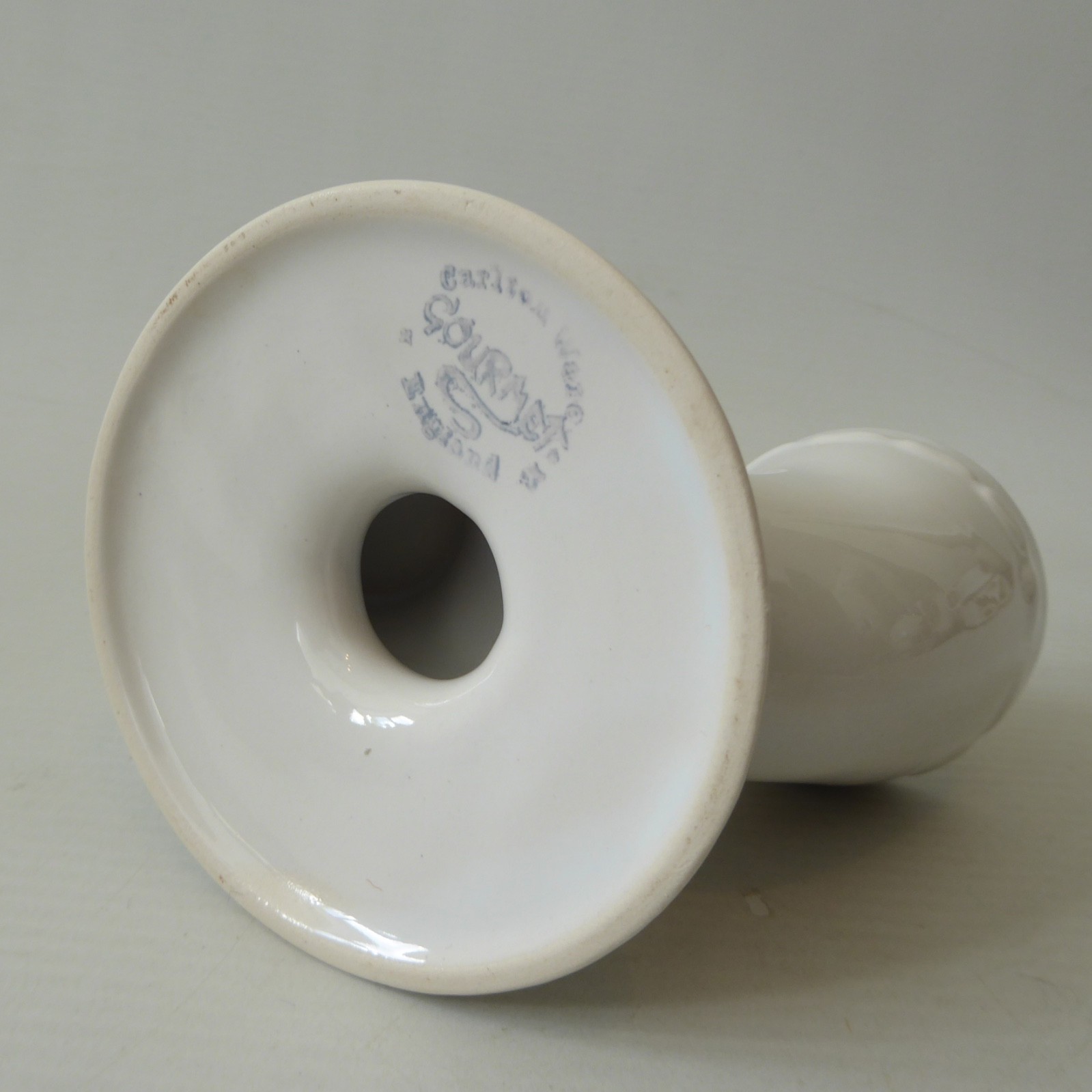 Carlton Ware Gourmet double egg cup holder, England. 1950s mid century white - Image 9