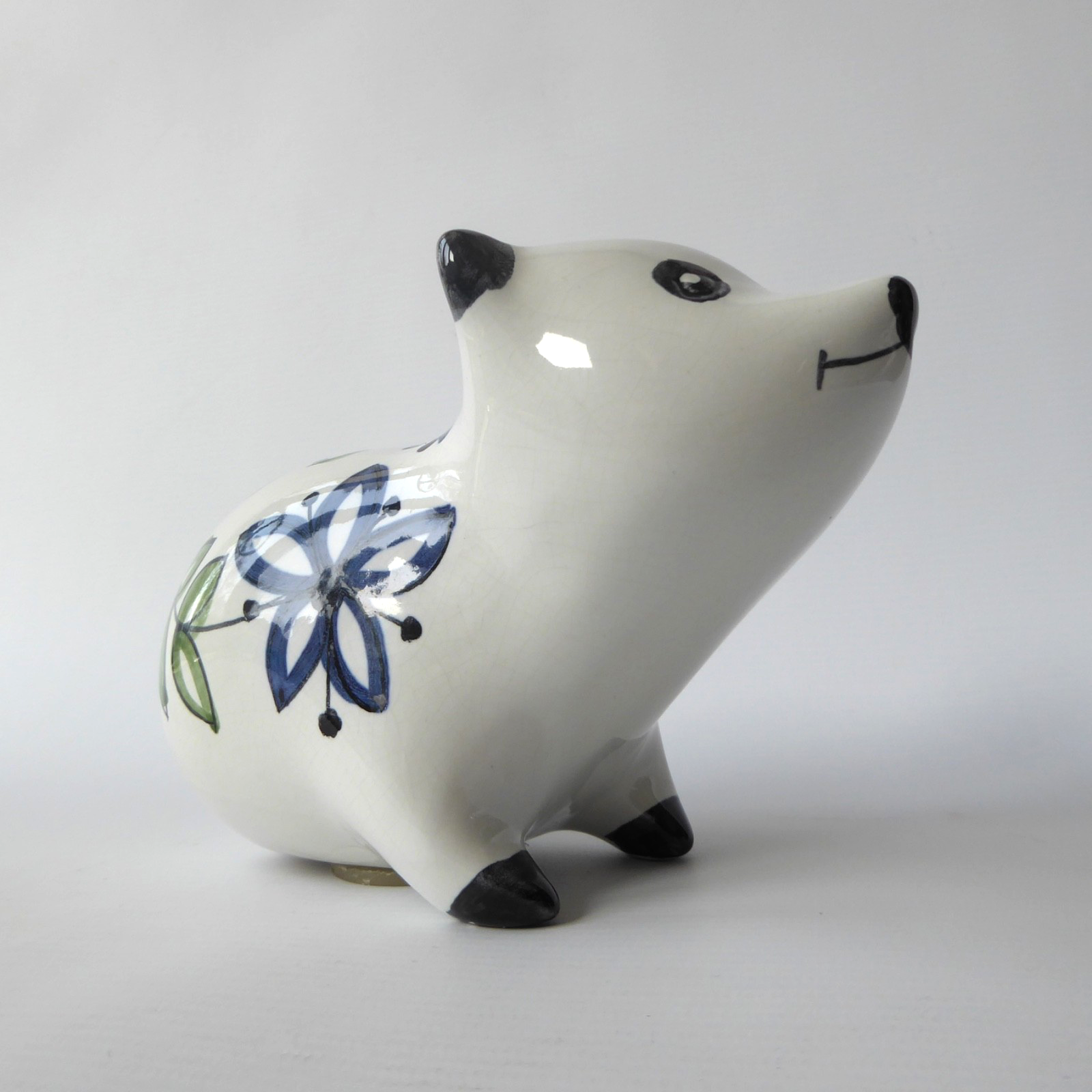 Cinque Ports Pottery Rye cute ceramic pottery bear money box figurine, Monastery