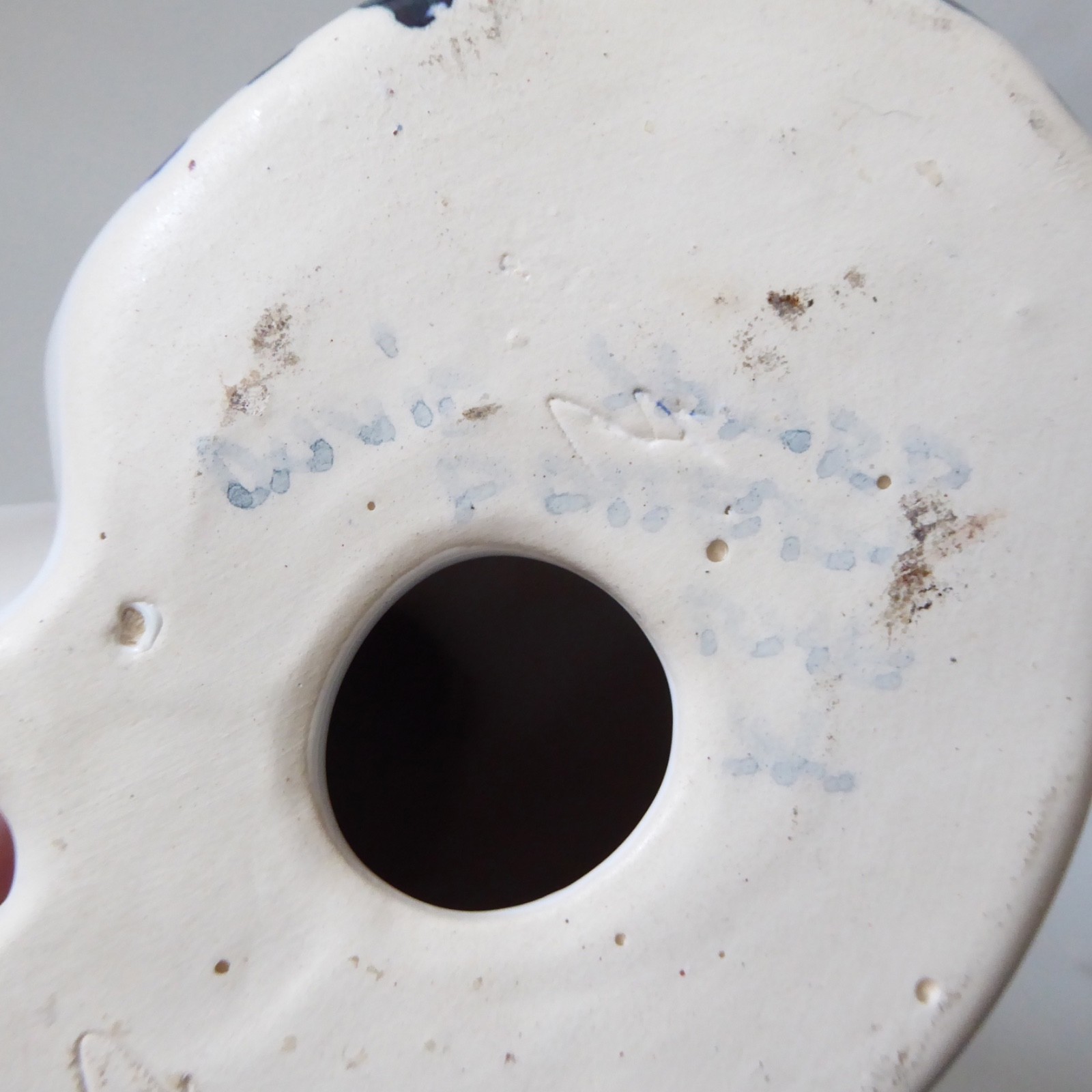 David Sharp Rye pottery big cat 13" siamese figure statue, 1970s retro blue - Image 16