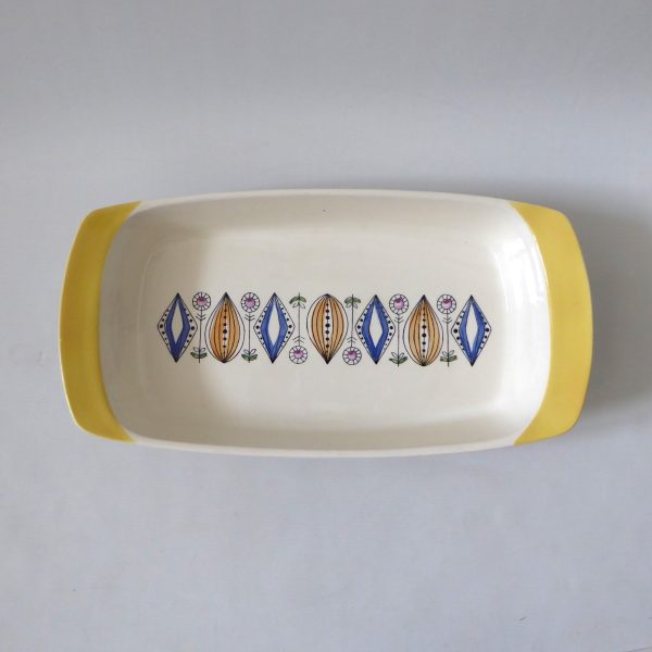 Egersund Norway Kongo vintage big yellow cooking oven casserole dish rectangular - Image 3