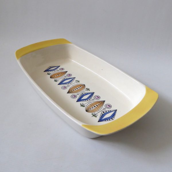 Egersund Norway Kongo vintage big yellow cooking oven casserole dish rectangular - Image 4