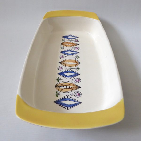 Egersund Norway Kongo vintage big yellow cooking oven casserole dish rectangular - Image 5