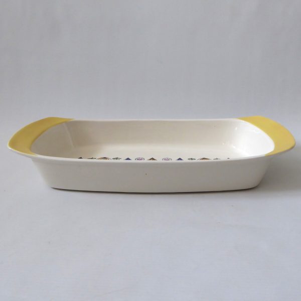 Egersund Norway Kongo vintage big yellow cooking oven casserole dish rectangular - Image 9