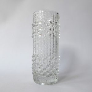 Frantisek Peceny art glass wax drip vase, 20245/180. 18cm Hermanova Hut, Sklo