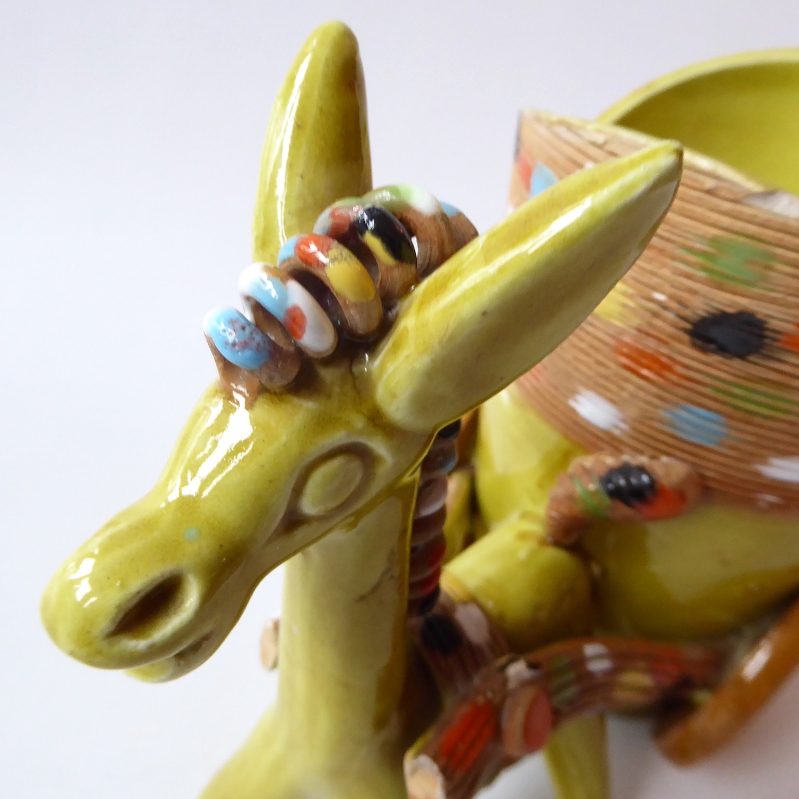 Fratelli Fanciullacci signed PU325 Italy FF, mid century donkey planter figurine - Image 10