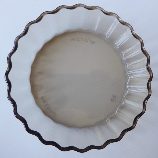 French wood & glass nibbles snacks + dip serving tray platter. Vintage Arcopal - Image 7