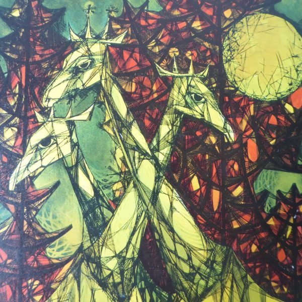 G. Roland Smith 'Boy With Giraffes' 1960s 1970s Athena art print, retro/vintage - Image 7