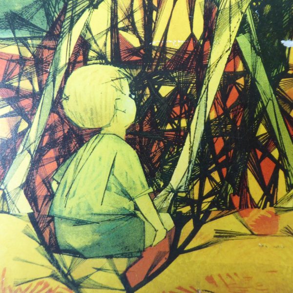 G. Roland Smith 'Boy With Giraffes' 1960s 1970s Athena art print, retro/vintage - Image 9