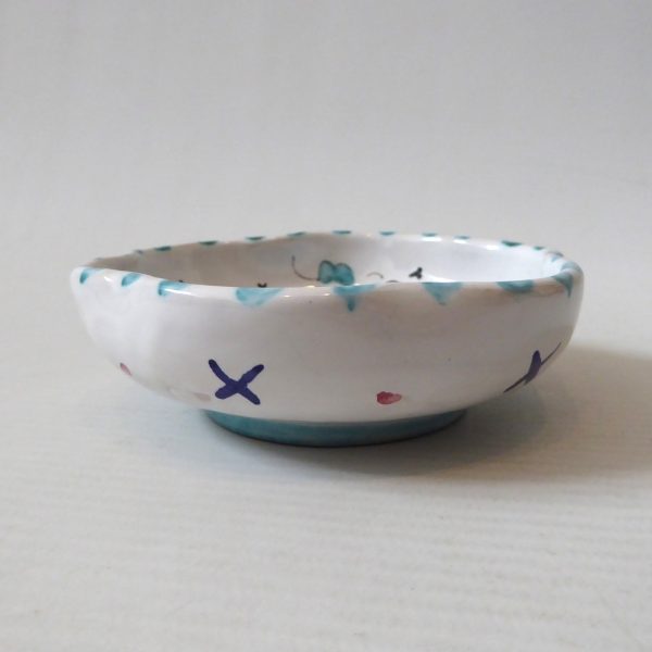 Grazia Deruta, Italy, vintage Italian pottery ceramic pin dish, bowl. Cockerel - Image 8