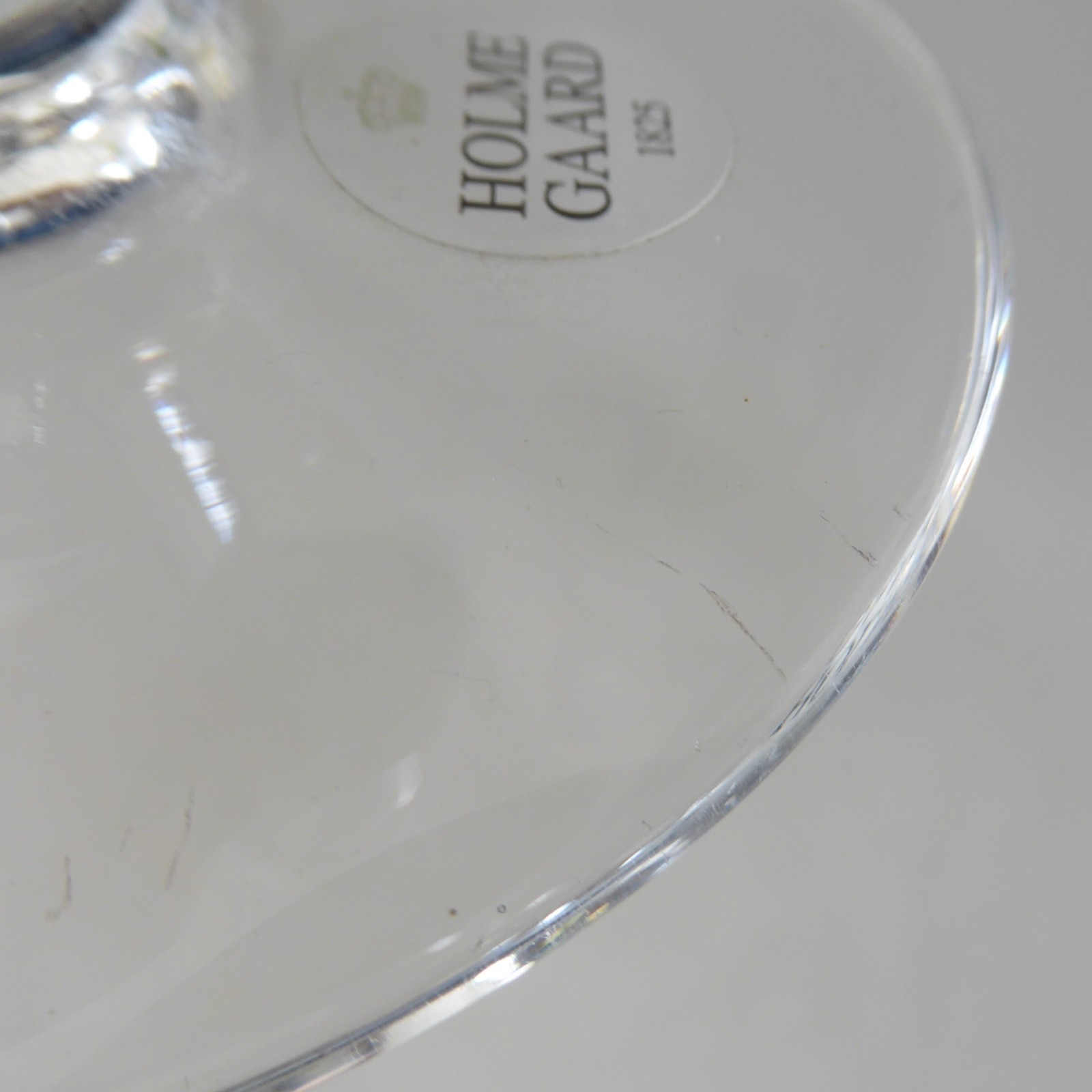 Holmegaard Cassiopeia tall crystal art glass candlestick, 1980s Torben Jørgensen - Image 11