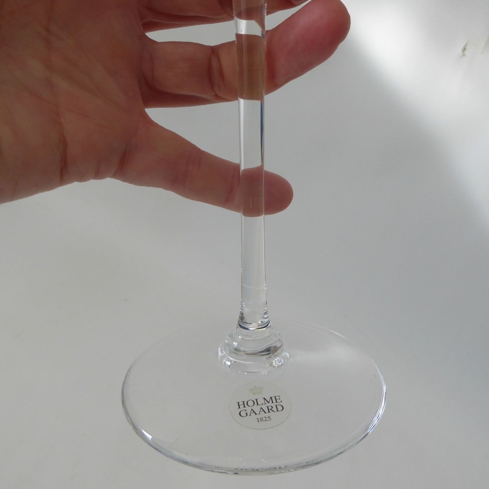 Holmegaard Cassiopeia tall crystal art glass candlestick, 1980s Torben Jørgensen - Image 9
