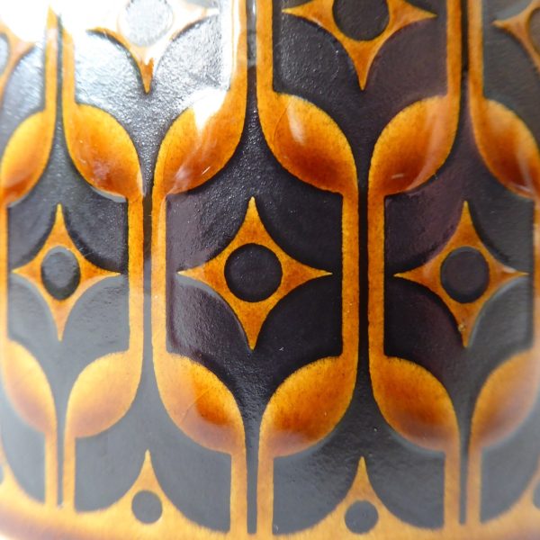 Hornsea Heirloom brown short blank canister jar, 1970s retro vintage pottery - Image 4