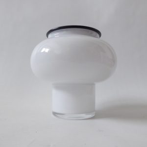 Iittala Light art glass tealight candle holder. Mikko Karppinen vintage 1980s.