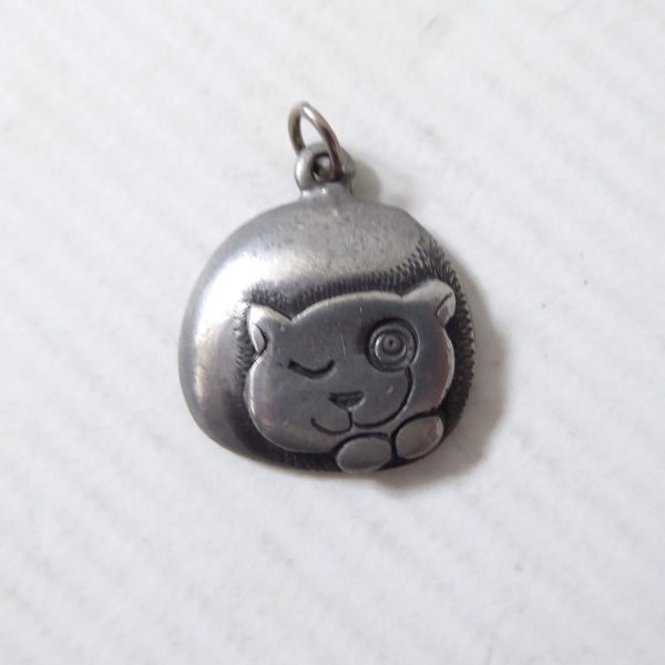 Norway vintage pewter CAT pendant for necklace, signed Eivind Hillestad EH 657 - Image 11