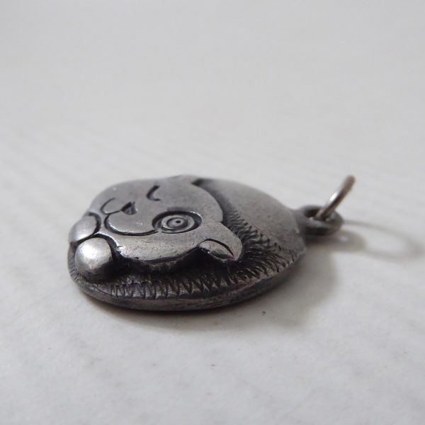 Norway vintage pewter CAT pendant for necklace, signed Eivind Hillestad EH 657 - Image 4