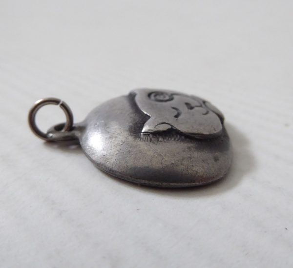 Norway vintage pewter CAT pendant for necklace, signed Eivind Hillestad EH 657 - Image 5