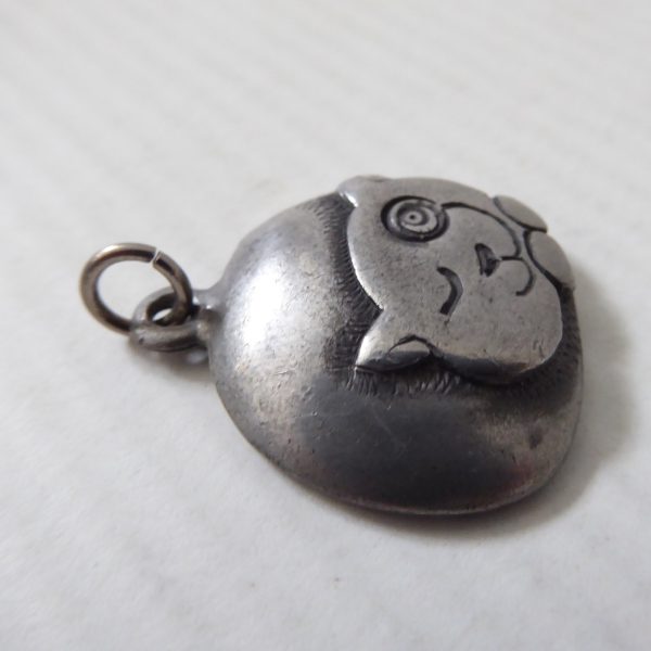 Norway vintage pewter CAT pendant for necklace, signed Eivind Hillestad EH 657 - Image 6
