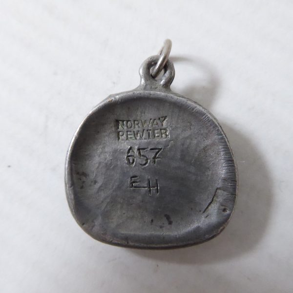 Norway vintage pewter CAT pendant for necklace, signed Eivind Hillestad EH 657 - Image 7