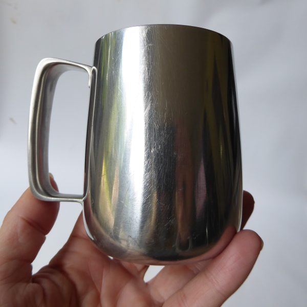 Old Hall 9cm tankard, Robert Welch. Vintage 1960s stainless steel Modernist mug - Image 7