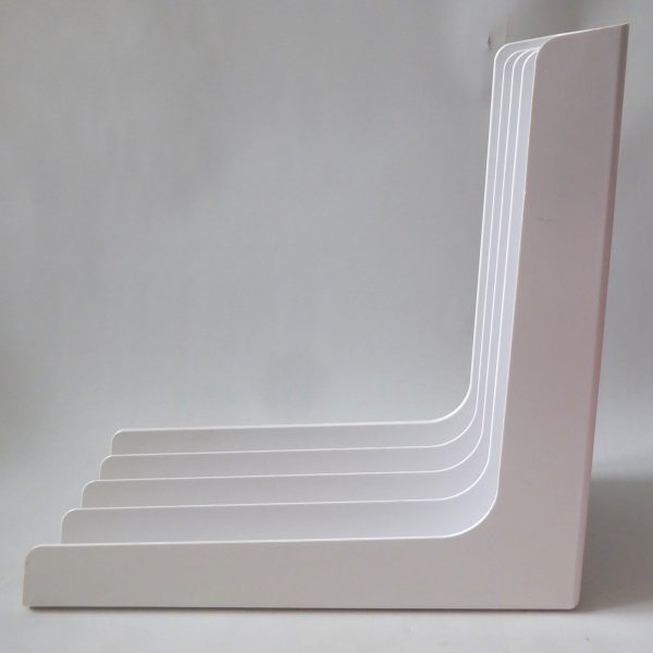 Plaston Swiss vintage LP 12" album 7" vinyl holder. Retro white 1970s plastic - Image 11