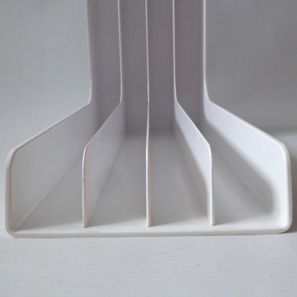 Plaston Swiss vintage LP 12" album 7" vinyl holder. Retro white 1970s plastic - Image 4