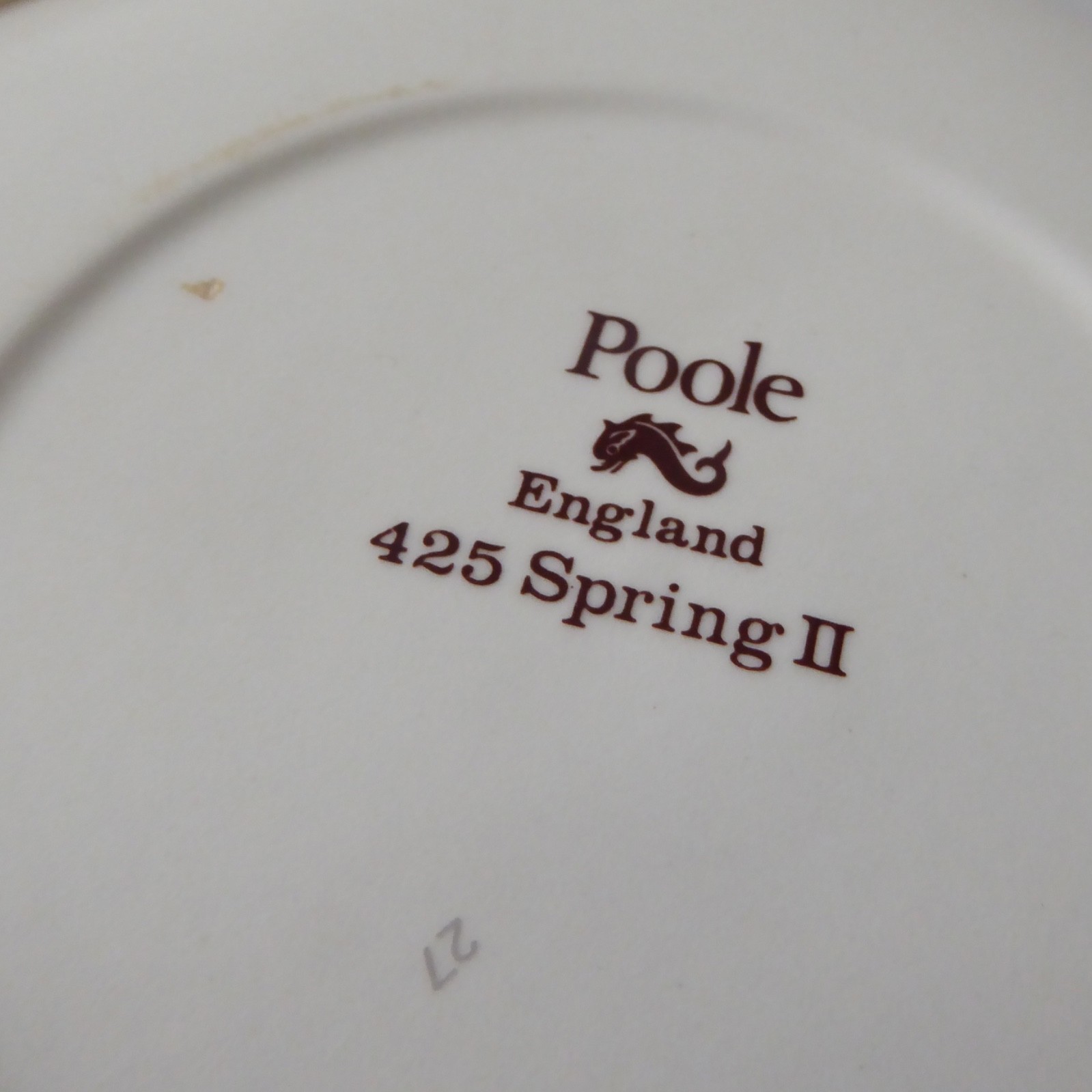 Poole Pottery England Four Seasons 6" decorative plates: 425 Spring & 427 Autumn - Image 6