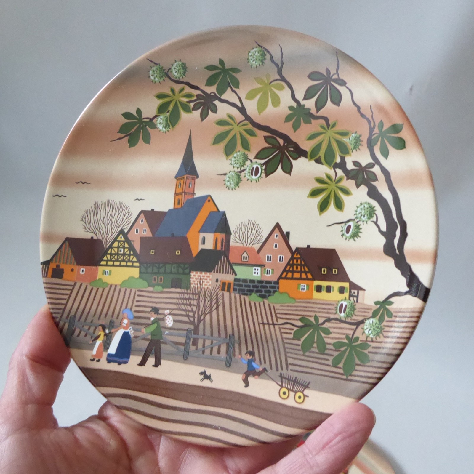 Poole Pottery England Four Seasons 6" decorative plates: 425 Spring & 427 Autumn - Image 9