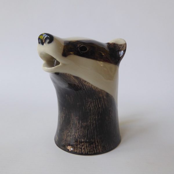 Quail Ceramics Badger medium jug hand-painted pottery figurine. Water/milk/cream - Image 4