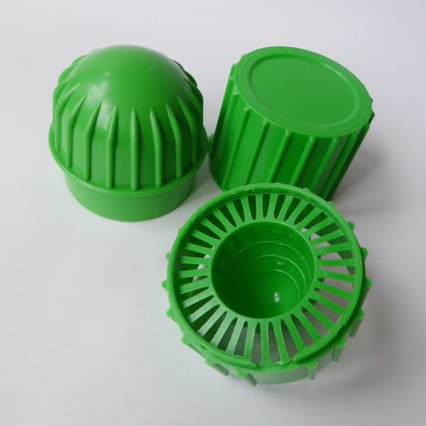 Retro 1970s Per Alimenti Italy plastic lemon orange citrus juice squeezer, green - Image 14