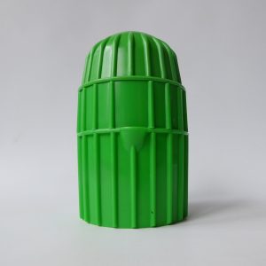 Retro 1970s Per Alimenti Italy plastic lemon orange citrus juice squeezer, green
