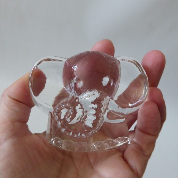 Riedell Crystal Austria art glass rocking elephant. Vintage paperweight figurine - Image 7