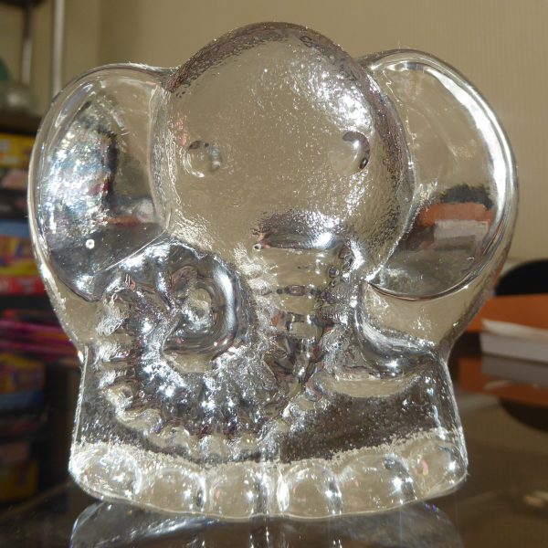Riedell Crystal Austrian large art glass rocking elephant. Vintage cute figurine - Image 14