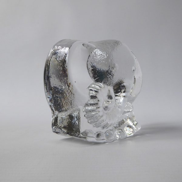 Riedell Crystal Austrian large art glass rocking elephant. Vintage cute figurine - Image 5