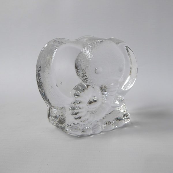 Riedell Crystal Austrian large art glass rocking elephant. Vintage cute figurine - Image 9