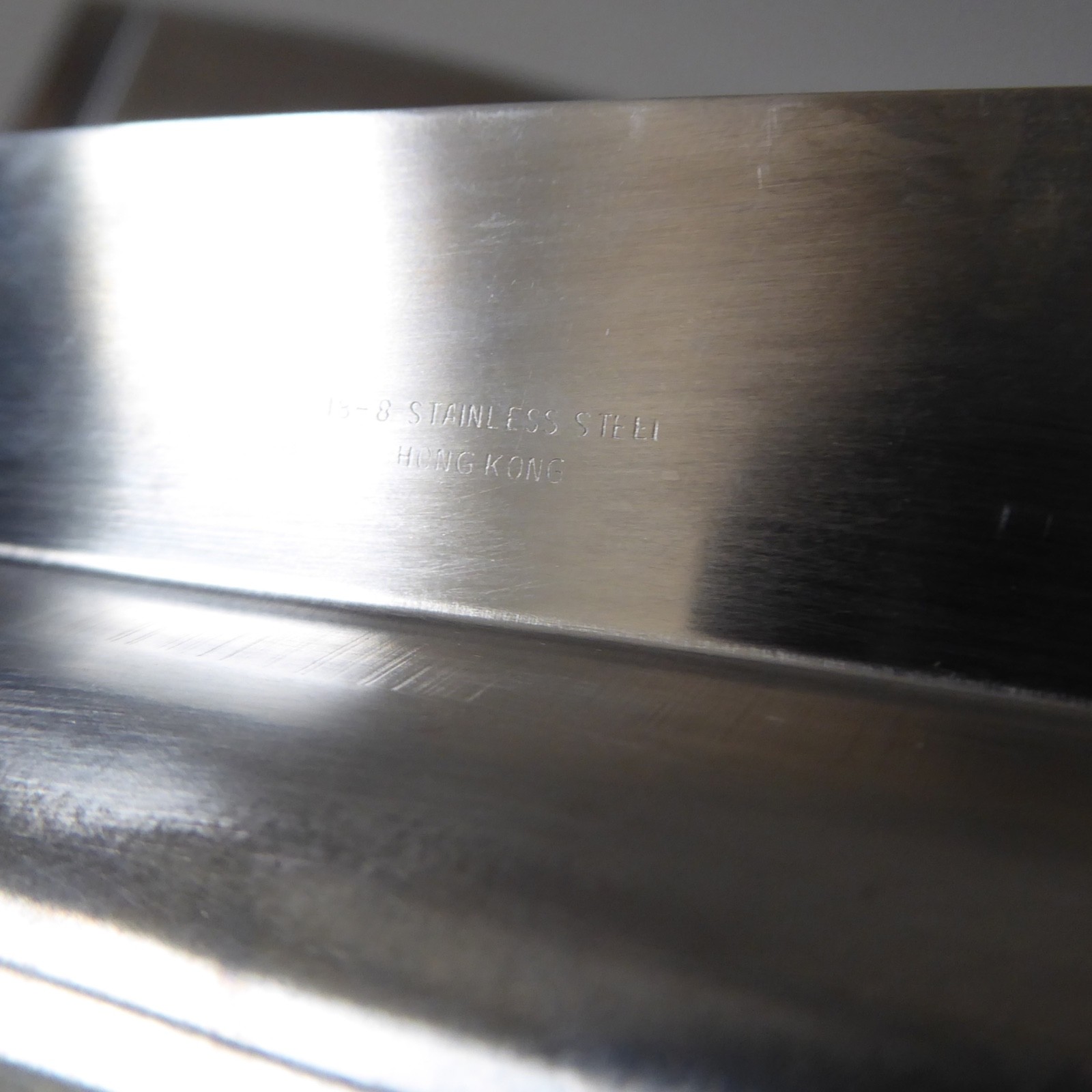 Set 3 nesting stacking vintage stainless steel serving dishes trays. Danish & HK - Image 17