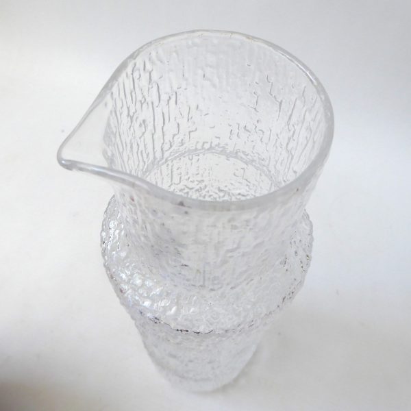 Tapio Wirkkala art glass tall pitcher jug Finlandia Vodka. 1970s iittala Finland - Image 12