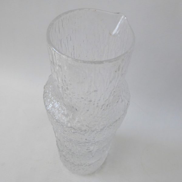 Tapio Wirkkala art glass tall pitcher jug Finlandia Vodka. 1970s iittala Finland - Image 13