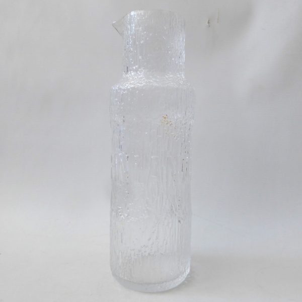 Tapio Wirkkala art glass tall pitcher jug Finlandia Vodka. 1970s iittala Finland - Image 7