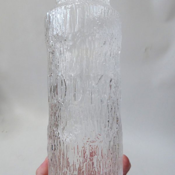 Tapio Wirkkala art glass tall pitcher jug Finlandia Vodka. 1970s iittala Finland - Image 8