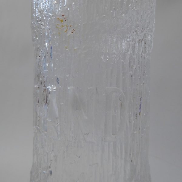 Tapio Wirkkala art glass tall pitcher jug Finlandia Vodka. 1970s iittala Finland - Image 9