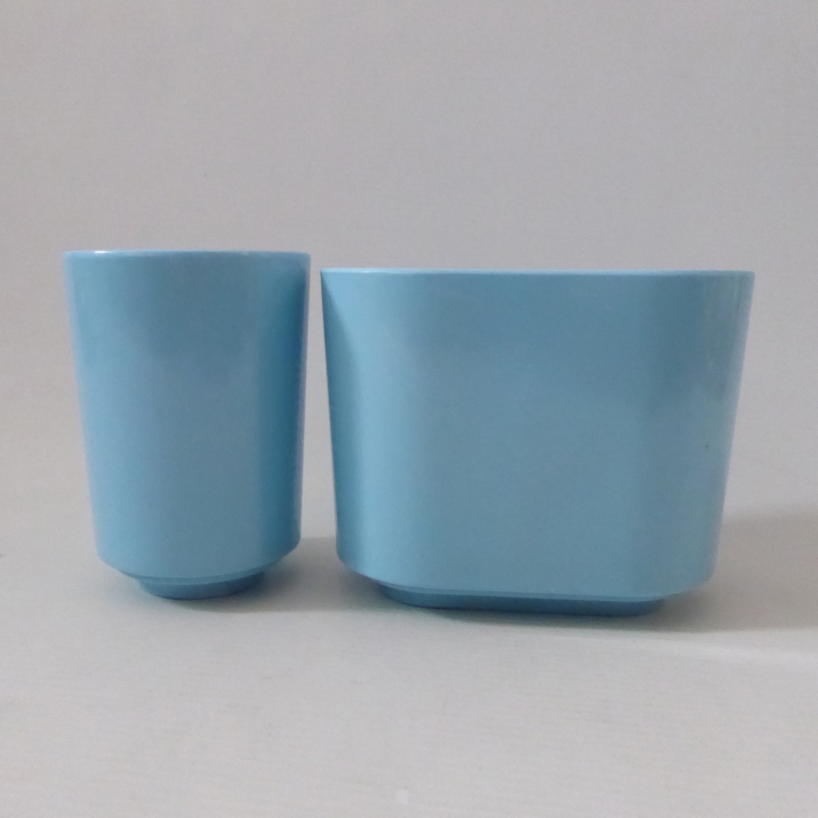 Umbra Step blue bathroom set, toothbrush holder organiser + beaker. Tom Chung - Image 8