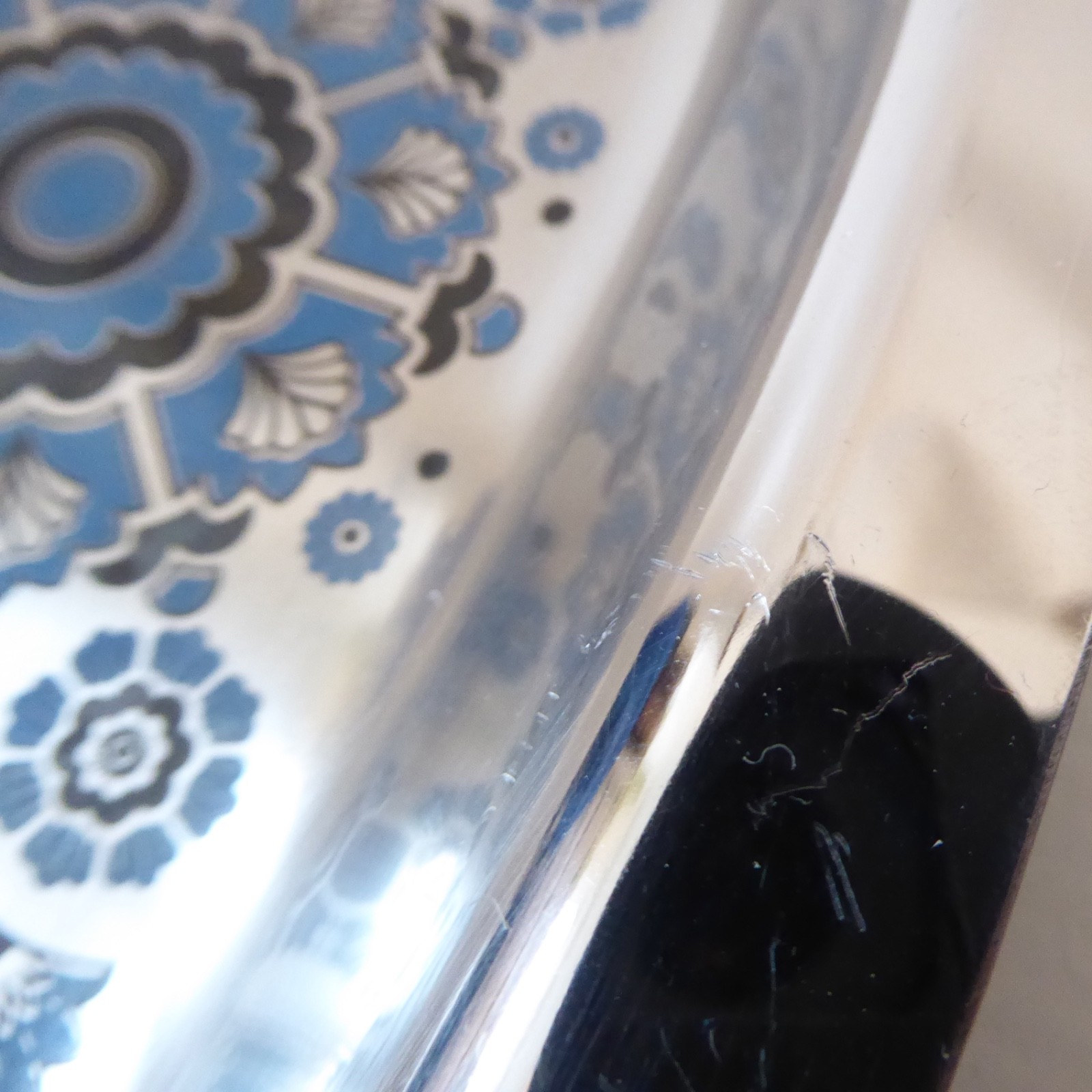 Viners stainless steel tray/dish, Gerald Benney. Retro vintage 1960s blue black - Image 11